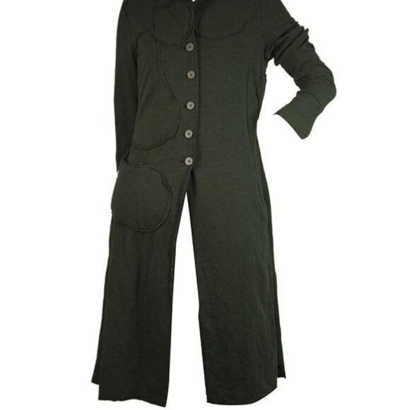 - Rundholz patana plantations black label longline lagenlook duster Coat. M - Picture 2 of 10